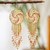 Beaded dangle earrings, 'Spiral Catchers' - Beaded Dreamcatcher Inspired Hook Earrings Mexico (image 2) thumbail