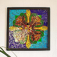 Stained glass mirror, 'Symphony of Color