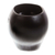 Pflanzgefäß aus Keramik, 'Black Skull' - Handgefertigter Keramik-Pflanzkübel