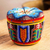 Huichol beaded decorative box, 'Precious Peyote' - Artisan Crafted Huichol Decorative Box