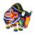 Huichol beaded papier mache sculpture, 'Noble Bison' - Handmade Beaded Bison Figurine