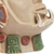 Ceramic sculpture, 'Jaguar Warrior Head' - Ceramic Jaguar Warrior Head Sculpture From Teotihuacan