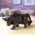Onyx sculpture, 'Charging Toro' - Black Onyx Carved Bull Sculpture From Mexican Stone (image 2) thumbail