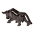 Onyx sculpture, 'Charging Toro' - Black Onyx Carved Bull Sculpture From Mexican Stone (image 2e) thumbail