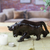 Onyx sculpture, 'Charging Toro' - Black Onyx Carved Bull Sculpture From Mexican Stone (image 2j) thumbail