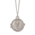 Collar colgante de medallón de plata esterlina - Collar con medallón de corazón hecho a mano artesanalmente