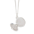 Collar colgante de medallón de plata esterlina - Collar con medallón de corazón hecho a mano artesanalmente
