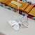 Sterling silver pendant necklace, 'Flutter' - Butterfly Pendant Necklace from Mexico (image 2b) thumbail
