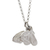 Sterling silver pendant necklace, 'Flutter' - Butterfly Pendant Necklace from Mexico (image 2d) thumbail