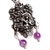Amethyst dangle earrings, 'Catrina with Earrings' - 925 Sterling Silver Catrina Earrings From Taxco Mexico (image 2d) thumbail