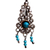 Turquoise chandelier earrings, 'Taxco Colonial' - Filigree Chandelier Earrings with Turquoise (image 2d) thumbail