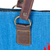 Zapotec wool shoulder bag, 'Blue Sky Starburst' - Handwoven Blue Wool Shoulder Bag with Diamond Pattern