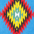 Zapotec wool shoulder bag, 'Blue Sky Starburst' - Handwoven Blue Wool Shoulder Bag with Diamond Pattern (image 2g) thumbail