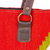 Umhängetasche aus Zapotec-Wolle, 'Red Sky Starburst - Handgewebte Umhängetasche aus roter Wolle mit Rautenmuster