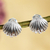 Sterling silver stud earrings, 'Acapulco Dreams' - Sterling Silver Stud Earrings With Seashell Motif