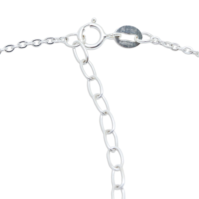 Halskette mit Anhänger aus Sterlingsilber - Halskette mit Herzanhänger aus 925er Sterlingsilber von Taxco
