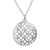 Sterling silver pendant necklace, 'Geometric Flower' - 925 Sterling Silver Flower Pendant Necklace From Taxco