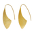 Gold plated drop earrings, 'Set Sail' - Modern 24k Gold Plated Earrings (image 2d) thumbail