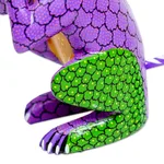 Wood alebrije sculpture, 'Speak No Evil' - Wood Alebrije Carving of Multicolored Monkey from Oaxaca