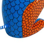 Wood alebrije sculpture, 'Surprised Monkey' - Copal Wood Alebrije Carving of Multicolored Monkey