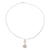 collar con colgante de perlas cultivadas - Collar de Plata de Ley con Perla Cultivada y Filigrana