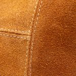 Leather travel case, 'El Bajio' - Spice Brown Travel or Cosmetic Bag with Zipper and Strap