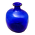 Blown glass vase, 'Cobalt Blue Bottle' - Blue Bottle Shaped Eco Friendly Blown Glass Vase (image 2c) thumbail