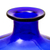 Blown glass vase, 'Cobalt Blue Bottle' - Blue Bottle Shaped Eco Friendly Blown Glass Vase (image 2e) thumbail