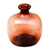 Vase aus geblasenem Glas - Dekorative schmalhalsige, durchscheinende rote Vase aus geblasenem Glas
