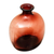 Blown glass vase, 'Cinnabar Red Bottle' - Decorative Narrow Necked Translucent Red Blown Glass Vase