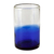 Glass tumblers, 'Cobalt Cool' (set of 6) - Cobalt Blue Recycled Glass Tumblers from Mexico (Set of 6) (image 2c) thumbail