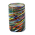 Glass tumblers, 'Swirling Rainbows' (set of 6) - Whirling Multicolored Recycled Glass Tumblers (Set of 6) (image 2c) thumbail