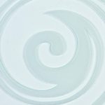 Glass coasters, 'Crystal Swirl' (set of 4) - Glass Coasters with Abstract Swirl Pattern (Set of 4)