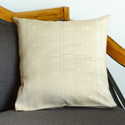 Cotton cushion cover, Touch of Beige