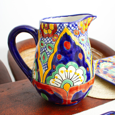 Jarra de cerámica - Jarra de cerámica artesanal de México