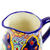 Ceramic pitcher, 'Hidalgo Fiesta' - Artisan Crafted Ceramic Pitcher from Mexico