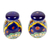 Ceramic salt and pepper shakers, 'Hidalgo Fiesta' (pair) - Multicolored Ceramic Salt and Pepper Set (Pair) (image 2a) thumbail