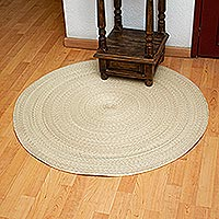 Palm fiber floor mat, Double Braided Circles