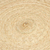 Palm fiber floor mat, 'Double Braided Circles' - Double Layer Braided Palm Frond Accent Mat from Mexico