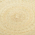 Palm fiber floor mat, 'Single Braided Circles' - Single Layer Braided Palm Frond Accent Mat from Mexico (image 2d) thumbail