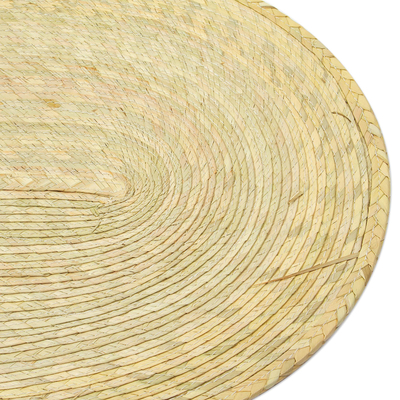 Tischsets aus Naturfaser, (6er-Set) - Geflochtene Tischsets aus natürlichen Palmfasern aus Mexiko