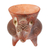 Ceramic decorative pot, 'Colima Hound' - Hand Crafted Reddish Colima Dog Ceramic Pot from Mexico (image 2b) thumbail