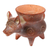 Ceramic decorative pot, 'Colima Hound' - Hand Crafted Reddish Colima Dog Ceramic Pot from Mexico (image 2c) thumbail