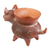 Ceramic decorative pot, 'Colima Hound' - Hand Crafted Reddish Colima Dog Ceramic Pot from Mexico (image 2d) thumbail