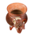 Ceramic decorative pot, 'Colima Hound' - Hand Crafted Reddish Colima Dog Ceramic Pot from Mexico (image 2e) thumbail