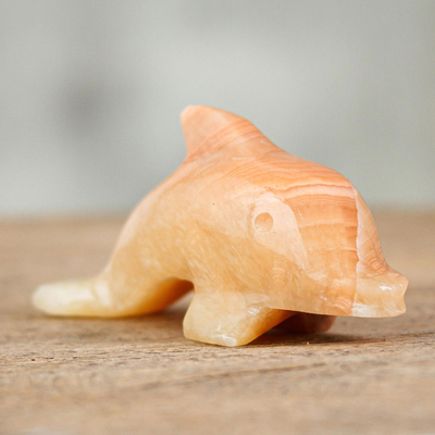 Marble sculpture, Mini Honey Dolphin