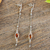 Amber dangle earrings, 'Fantasy Glow' - Sterling Silver Dangle Earrings Encasing Amber Beads thumbail