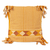 Cotton cushion covers, 'Chiapas Sunshine' (pair) - Yellow Orange Handwoven Striped Cushion Covers (Pair) (image 2c) thumbail
