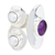 Cultured pearl and amethyst wrap ring, 'Purple and White' - Bold Sterling Silver Wrap Ring with Amethyst and Pearls (image 2a) thumbail