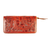 Clutch-Geldbörse aus Leder, 'Russet Keeper' - Rotbraune Leder-Clutch-Tasche mit Reißverschluss aus Mexiko